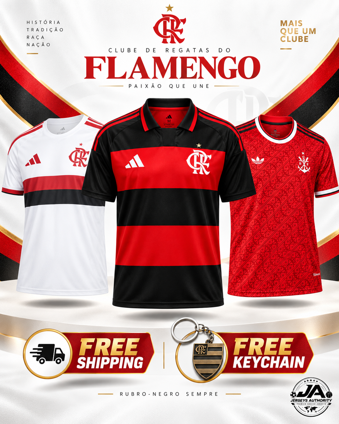 Flamengo 26/27 Home Away and Third jersey combo