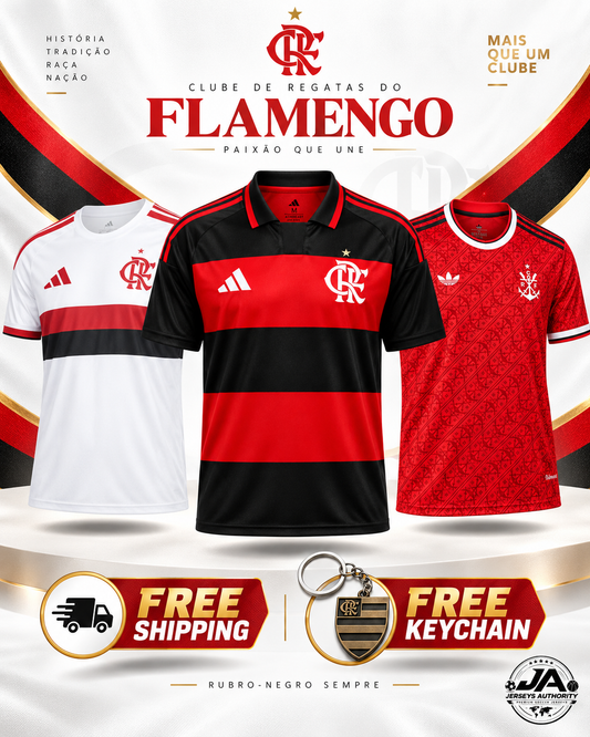 Flamengo 26/27 Home Away and Third jersey combo
