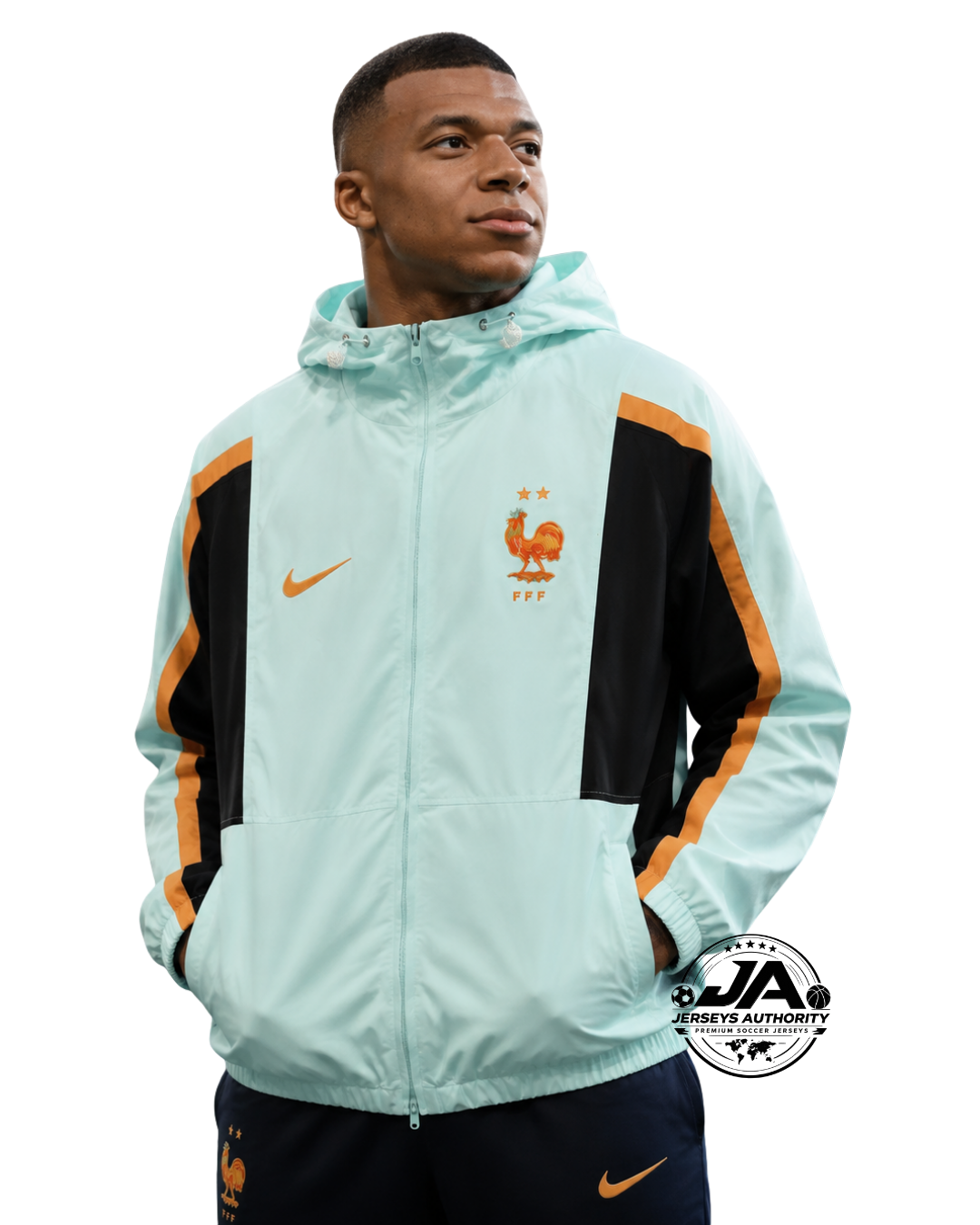 France Full Zipper Windbreaker model