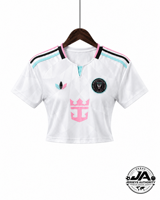 2026 Women Inter Miami Third White Crop Jersey front