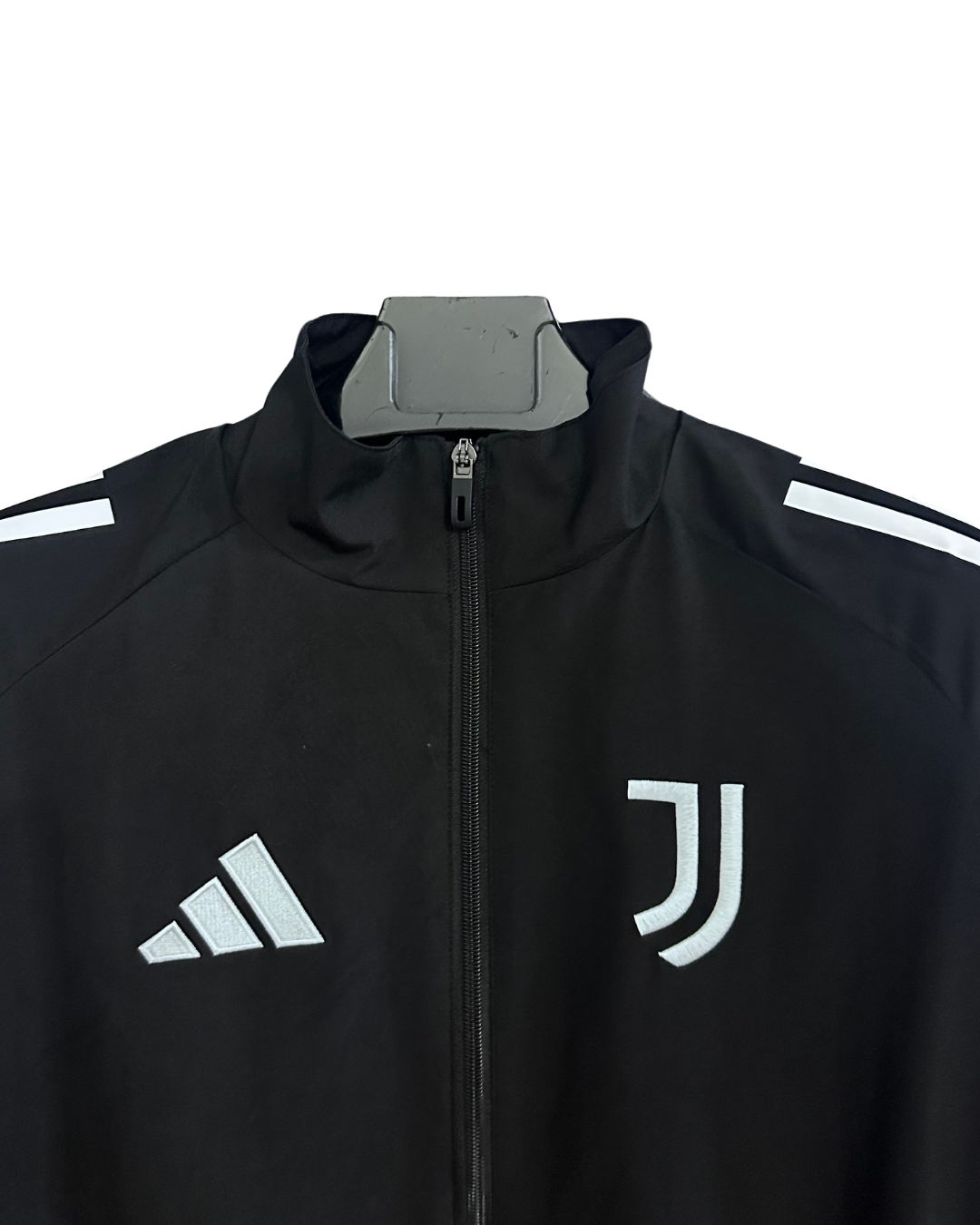 Juventus black windbreaker back