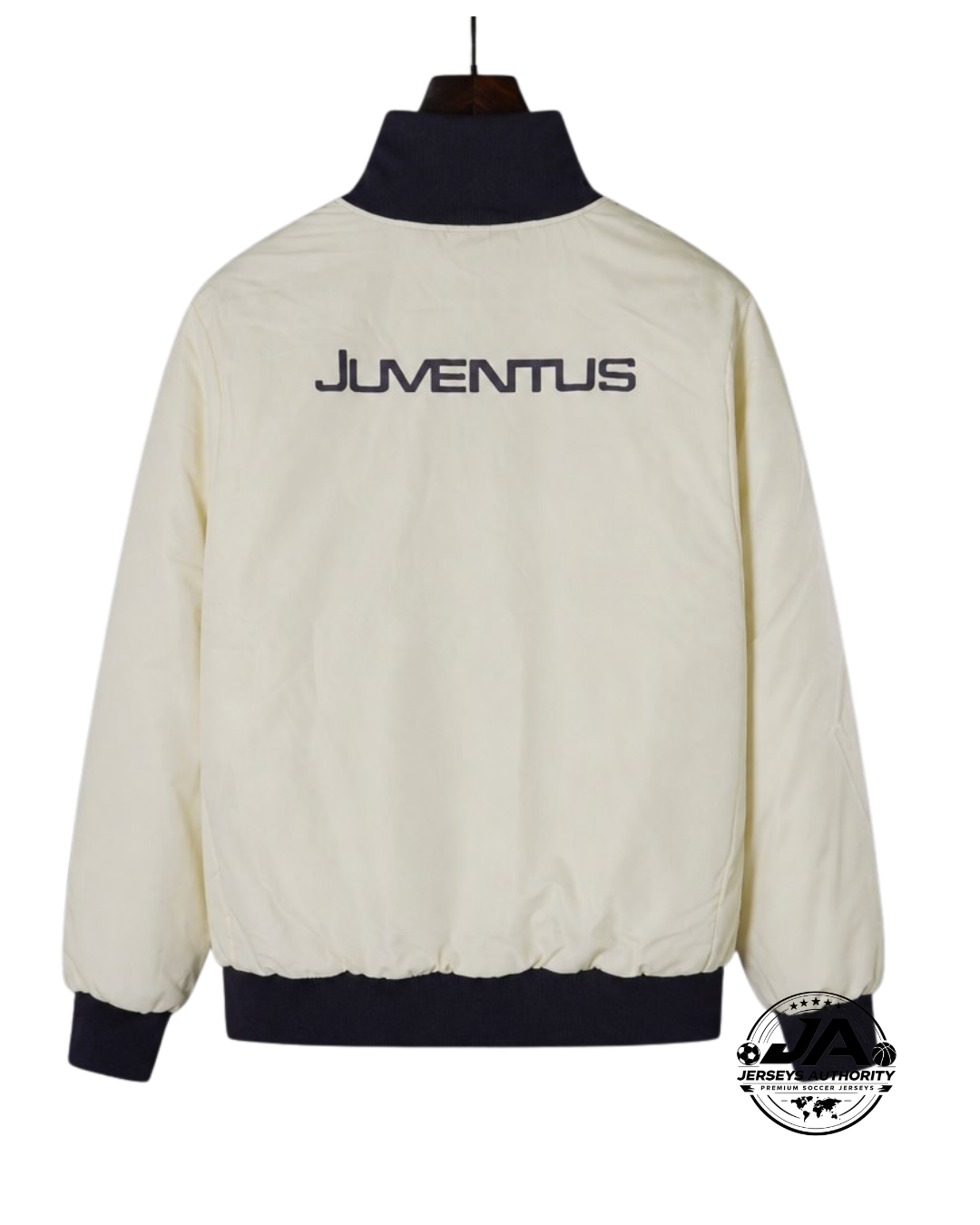 26/27 Juventus White Full Zipper Windbreaker - Back