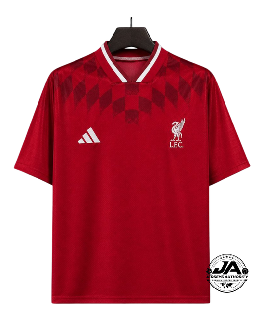 26/27 Liverpool Geometric Pattern Pre-Match Jersey - Fan Version