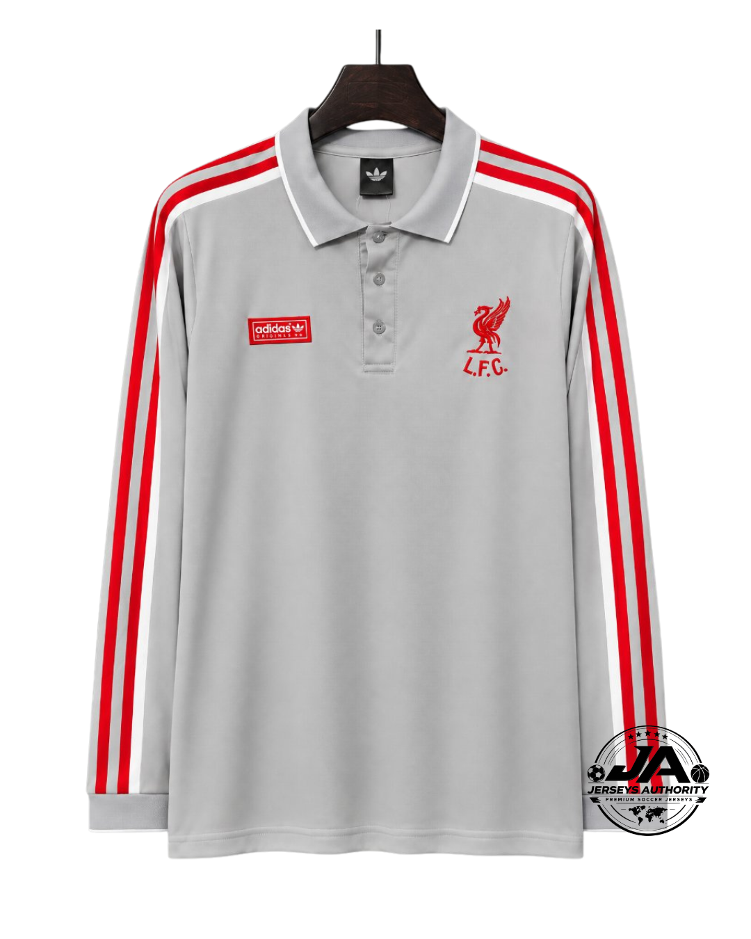 26/27 Liverpool FC Long Sleeve Grey Polo Jersey