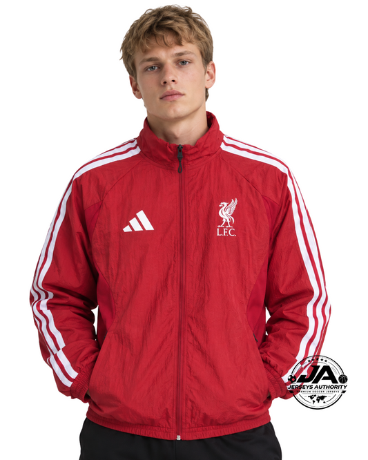 26/27 Liverpool FC Red Full Zipper Windbreaker Jacket