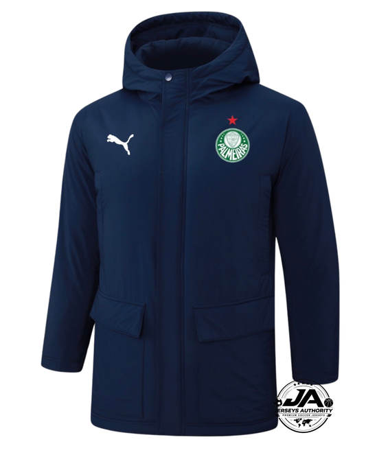 Palmeiras 2026 navy blue puffer jacket front