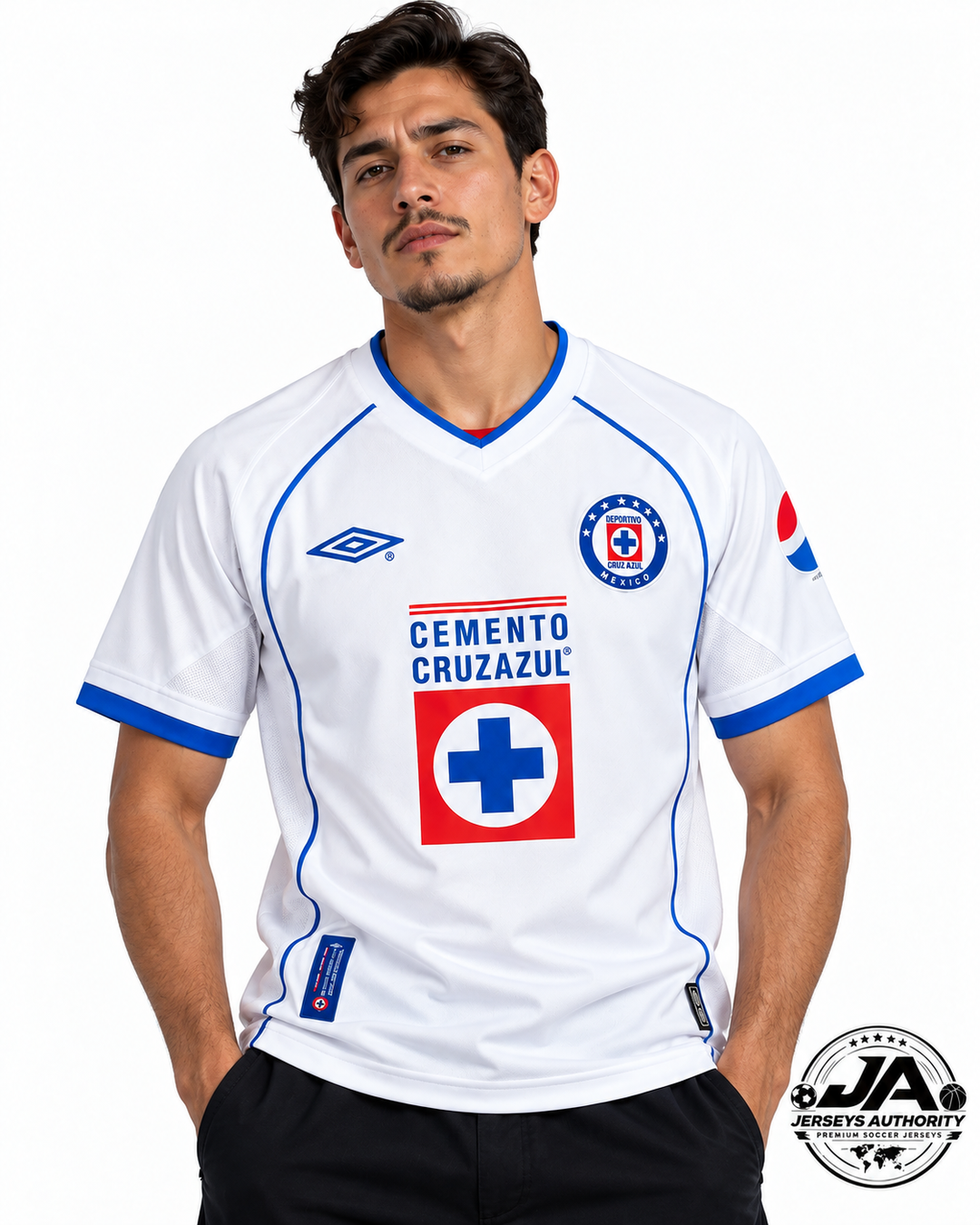 Retro 02/03 Cruz Azul Away White Jersey