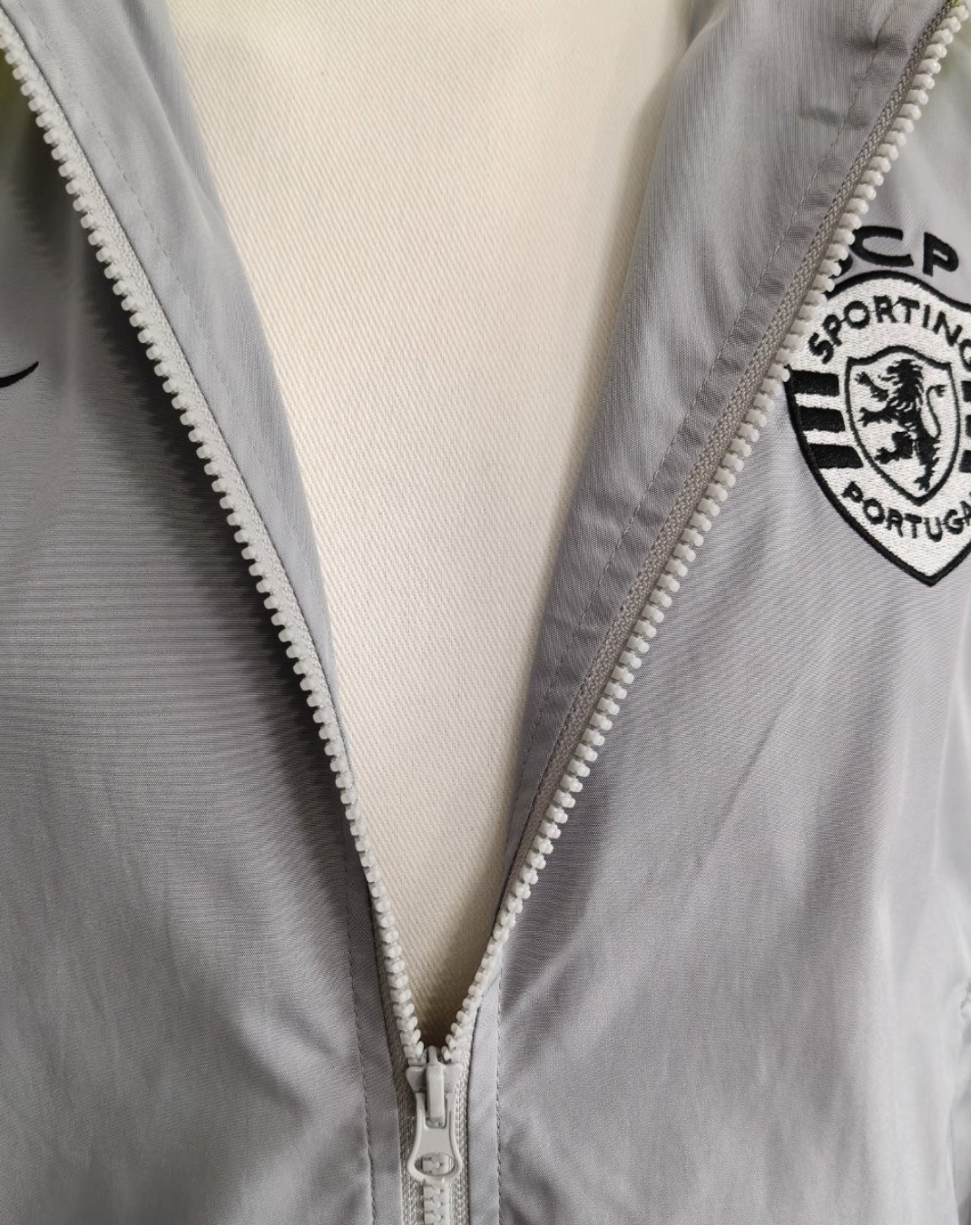 26/27 Sporting CP Lisbon Grey Full Zipper Windbreaker