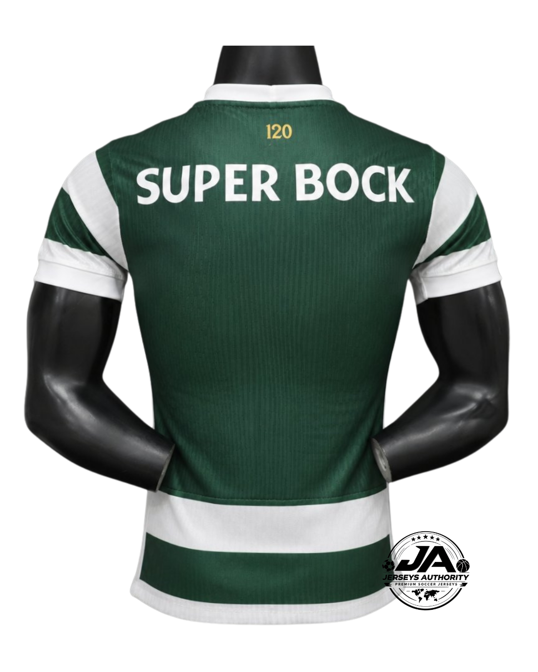 26/27 Sporting Lisbon Home Green Stripes Jersey - Slim Fit