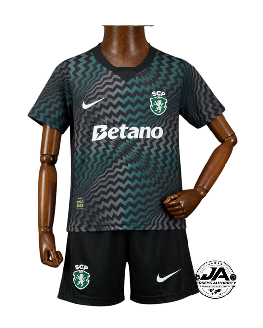 26/27 Kids Sporting CP Lisbon Goalkeeper 1 Dark Green Jersey