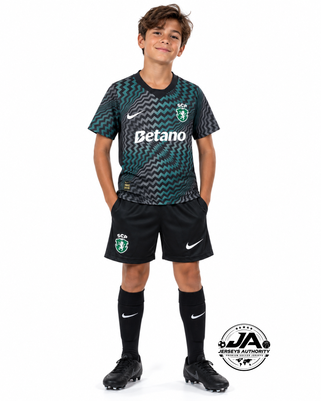 26/27 Kids Sporting CP Lisbon Goalkeeper 1 Dark Green Jersey