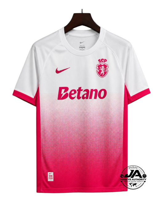 26/27 Sporting CP Pink October White/Pink Jersey - Fan Version