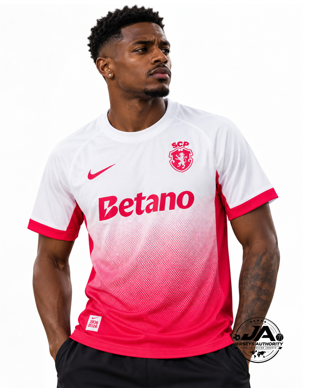 26/27 Sporting CP Pink October White/Pink Jersey - Fan Version